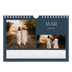 Calendario personalizado A5 — Pizarra y caligrafía [Marzo]