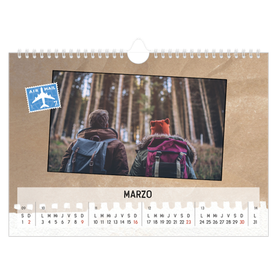 Calendario A4 horizontal — Parts unknown [Marzo]