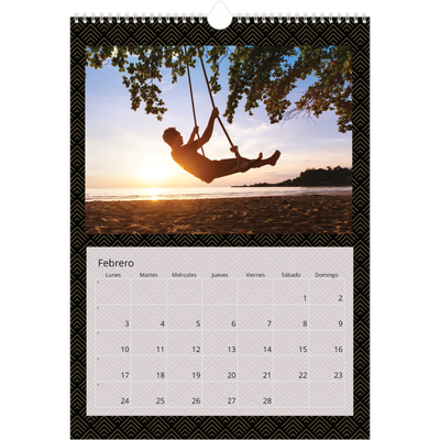 Calendarios A3 — Geométrico [Febrero]