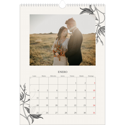 Calendarios A3 — Tinta y hiedra [Enero]