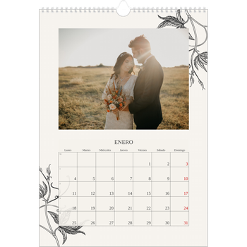 Calendario personalizado A3 — Tinta y hiedra