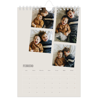Calendario personalizado A5 — Recuerdos en movimiento [Febrero]