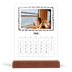 Calendario de mesa con base de madera - vertical  — Momentos en retro [Febrero]