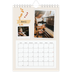 Calendario personalizado A5 — Scrapbook vintage [Abril]