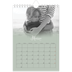 Calendario personalizado A5 — Verde bruma [Marzo]