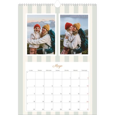 Calendarios A3 — Letras y rayas [portada]