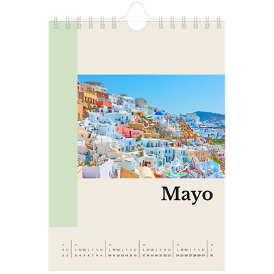 Calendario personalizado A5 — Lugares del mundo [Mayo]