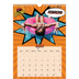 Calendario personalizado A4 — Libro de cómics [Febrero]