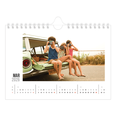 Calendario personalizado A5 — Texto abreviado [Marzo]