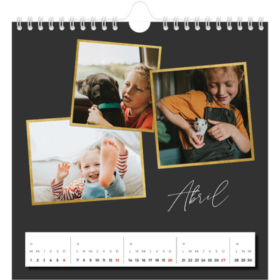 Calendarios Cuadrados — Tantos recuerdos [Abril]