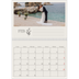 Calendario personalizado doble A4 — Iniciales en flor [Febrero]