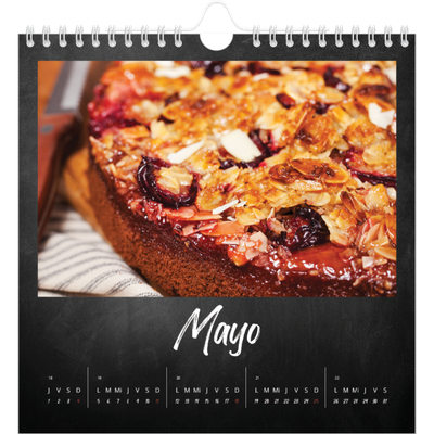 Calendarios Cuadrados — Estilo de pizarra [portada]