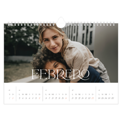 Calendario A4 horizontal — Más grandioso que la vida [Febrero]