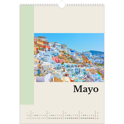 Calendarios A3 — Lugares del mundo [Mayo]