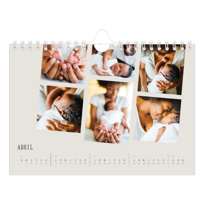 Calendario personalizado A5 — Recuerdos en movimiento [Abril]