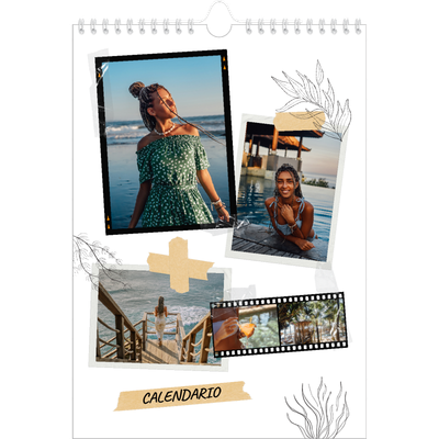 Calendario personalizado A4 — Scrapbook con estilo [portada]