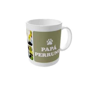 Tazas personalizadas — Papá perruno - color