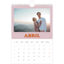 Calendario personalizado A5 — Marcos retro [Abril]