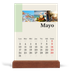 Calendario de mesa con base de madera - vertical  — Lugares del mundo [portada]
