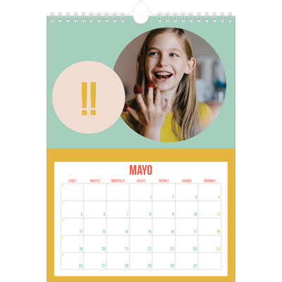 Calendario personalizado A4 — Brillante y bonito [portada]