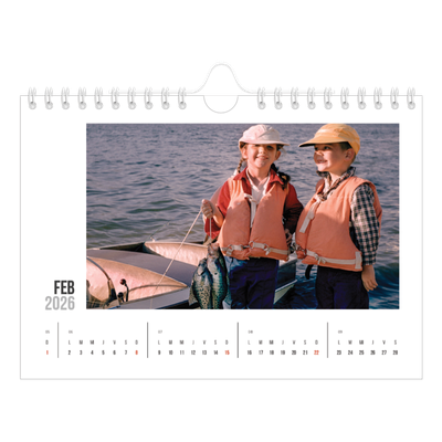 Calendario personalizado A5 — Texto abreviado [Febrero]