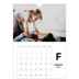 Calendario personalizado A4 — Letra destacada [Febrero]