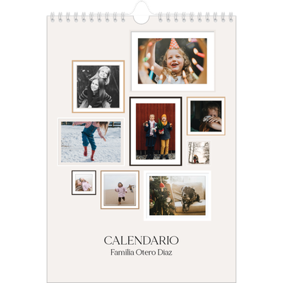 Calendario personalizado A4 — Galería de fotos de pared [portada]