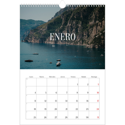 Calendarios A3 — Escapada infinita [Enero]