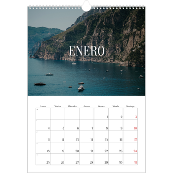 Calendario personalizado A3 — Escapada infinita