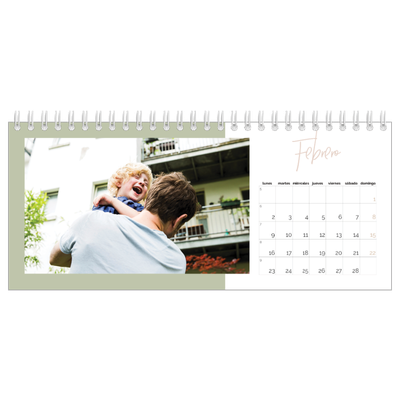 Calendarios de mesa — Marcos de la tierra [Febrero]