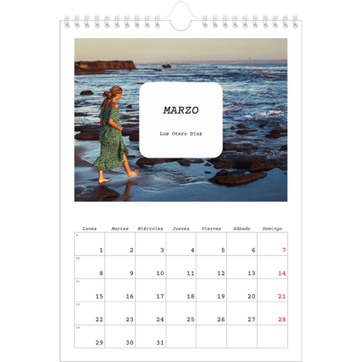 Calendario personalizado A4 — La historia completa [Marzo]