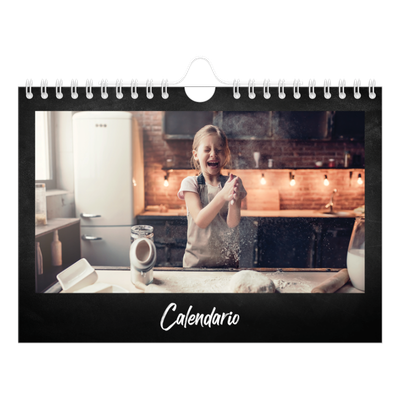 Calendario personalizado A5 — Estilo de pizarra [portada]