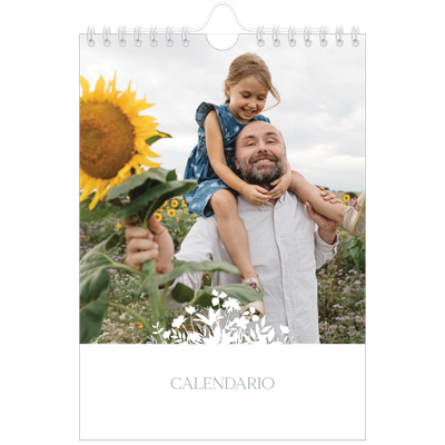 Calendario personalizado A5 — Motivo floral [portada]