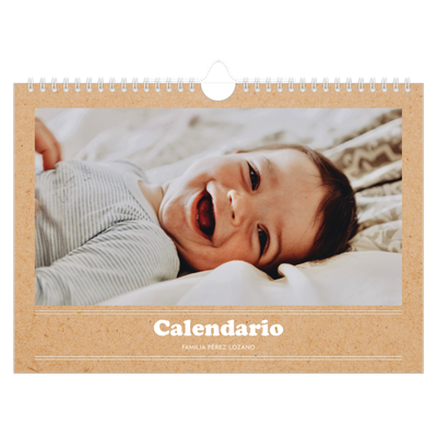 Calendario A4 horizontal — Editorial de este año [portada]