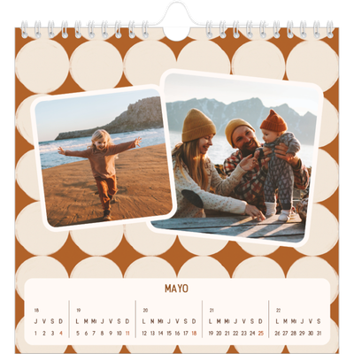 Calendarios Cuadrados — Patrones retro [portada]