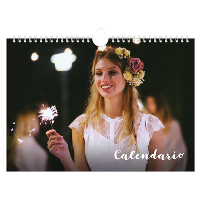 Calendario A4 horizontal — Guión sencillo [portada]