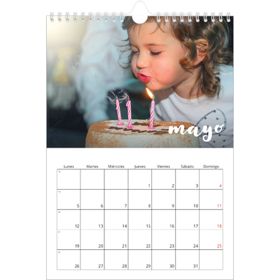 Calendario personalizado A4 — Guión sencillo [portada]