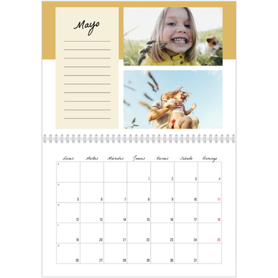 Calendario personalizado doble A4 — Calendario de lista de tareas [portada]