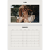 Calendario personalizado doble A4 — Marfil simple [Marzo]