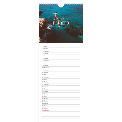 Calendario de cocina  — Escapada infinita [Febrero]