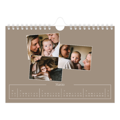 Calendario personalizado A5 — Recuerdos artesanales [Marzo]