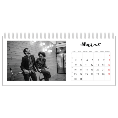 Calendarios de mesa — Escrito a mano [Marzo]