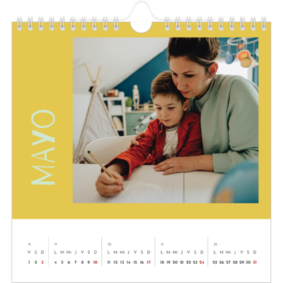 Calendarios Cuadrados — Divertido y colorido [portada]