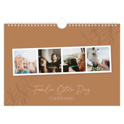 Calendario A4 horizontal — Con los pies en la tierra [portada]
