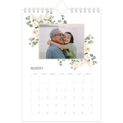 Calendario personalizado A5 — Boho [Marzo]