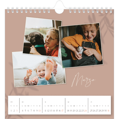 Calendarios Cuadrados — Con los pies en la tierra [Marzo]