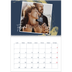 Calendario personalizado doble A4 — Fondos de pincel dorado [Febrero]