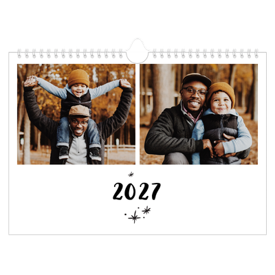 Calendario A4 horizontal — Escrito a mano [portada]