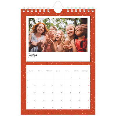 Calendario personalizado A5 — Instantáneas pop de colores [portada]