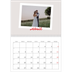 Calendario personalizado doble A4 — Firmado en carmín [Abril]